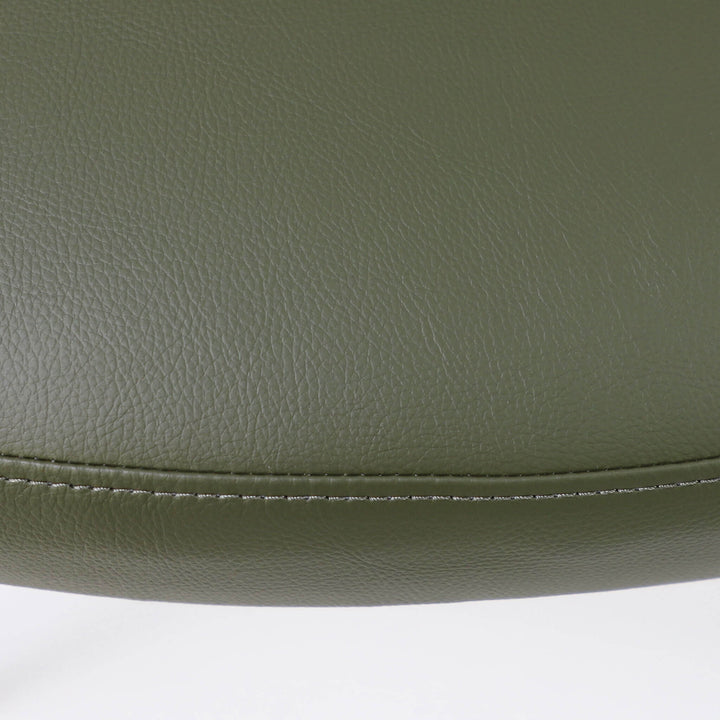 CARTER VEGAN LEATHER DINING CHAIR  |  MEDITERRANEAN DEEP OLIVE VEGAN LEATHER