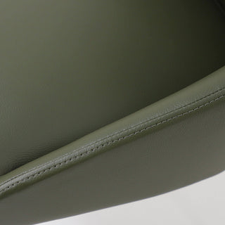 CARTER VEGAN LEATHER DINING CHAIR  |  MEDITERRANEAN DEEP OLIVE VEGAN LEATHER