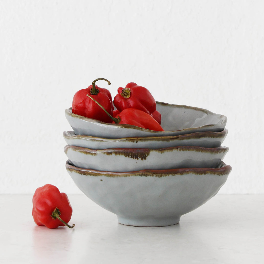 CASALI CERAMIC LARGE BOWL  |  13.5CM  |  SMOKE HAZE