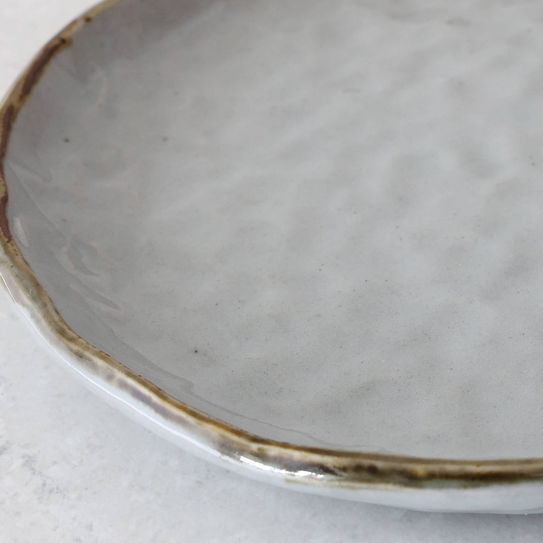 CASALI CERAMIC MEDIUM PLATE  |  17CM  |  SMOKE HAZE