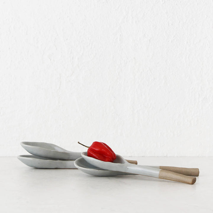 CASALI CERAMIC SERVING SPOON  |  SMOKE HAZE