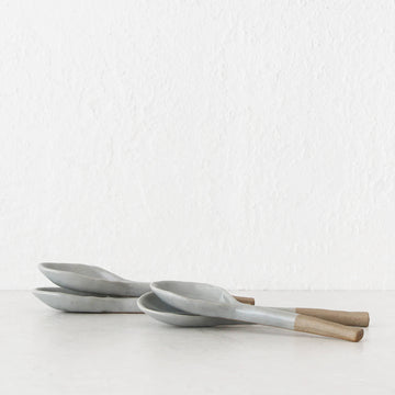 CASALI CERAMIC SERVING SPOON  |  SMOKE HAZE