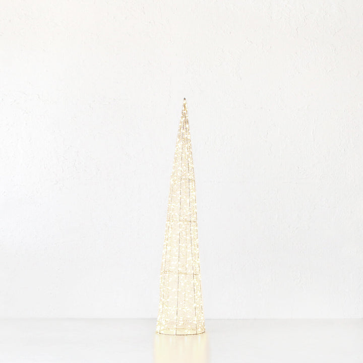 CENTAURI ILLUMINOUS LED CONE XMAS TREE | MEDIUM 80CM | GOLD