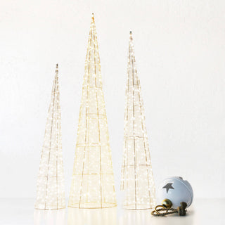 CENTAURI ILLUMINOUS LED CONE XMAS TREE | LARGE 100CM | GOLD