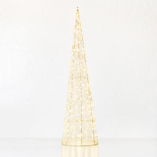 CENTAURI ILLUMINOUS LED CONE XMAS TREE | EXTRA LARGE 120CM | GOLD