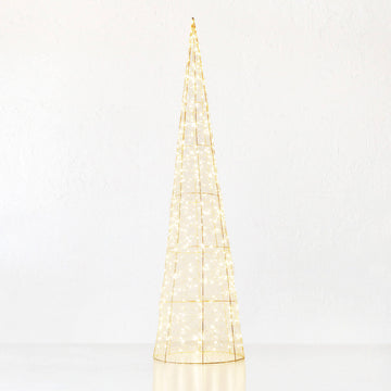 CENTAURI ILLUMINOUS LED CONE XMAS TREE | EXTRA LARGE 120CM | GOLD