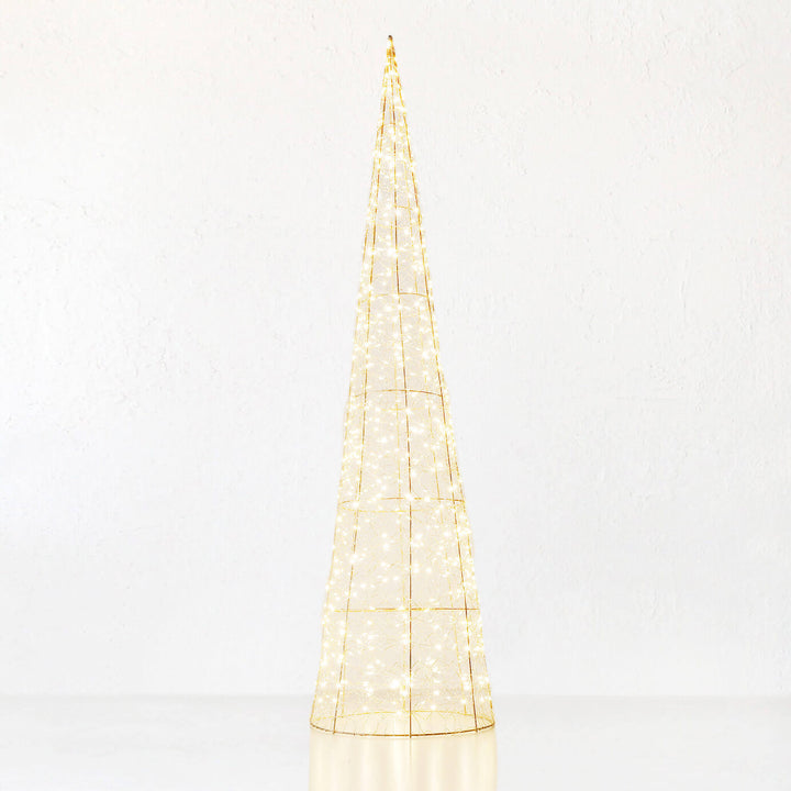 CENTAURI ILLUMINOUS LED CONE XMAS TREE | EXTRA LARGE 120CM | GOLD