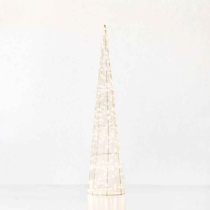 CENTAURI ILLUMINOUS LED CONE XMAS TREE | LARGE 100CM | GOLD