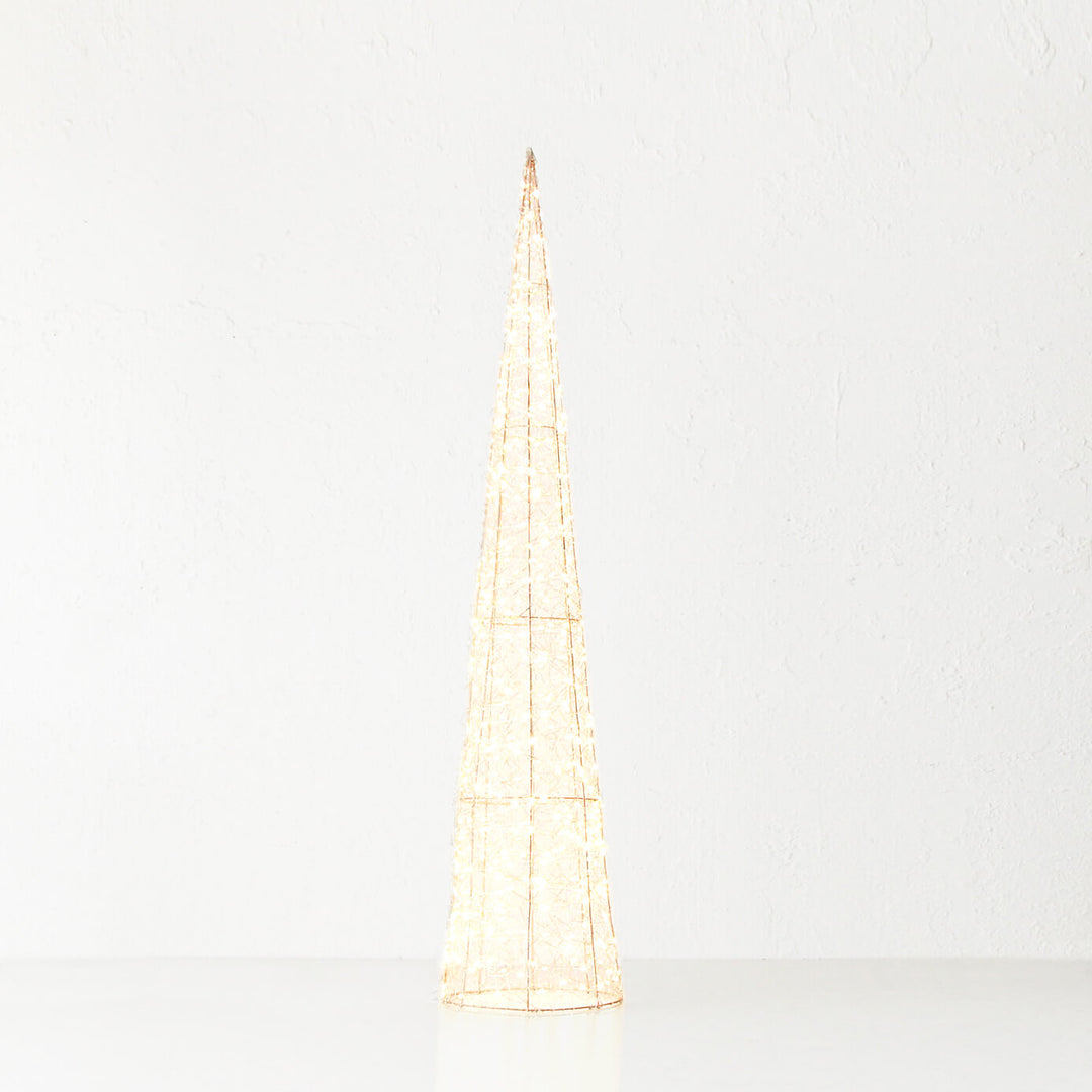 CENTAURI ILLUMINOUS LED CONE XMAS TREE | LARGE 100CM | GOLD