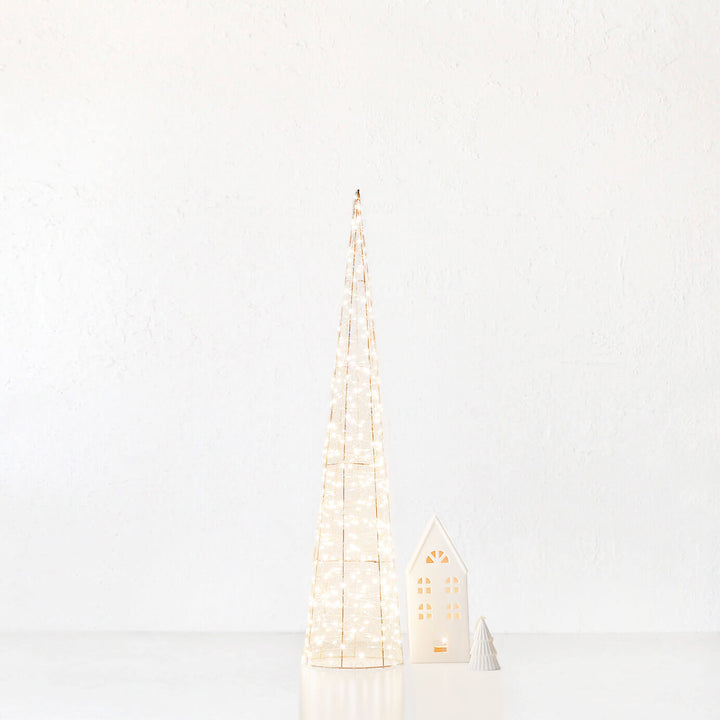 CENTAURI ILLUMINOUS LED CONE XMAS TREE | MEDIUM 80CM | GOLD