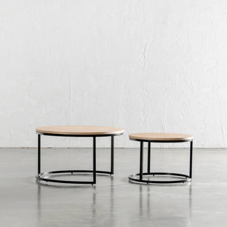 CHIARA COFFEE TABLE SET OF 2  |  BIRCH ASH