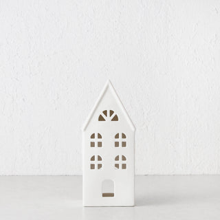 Christmas House White Table Decoration  |  Large