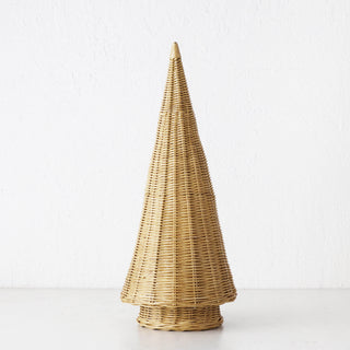 CLOVELLY WICKER CHRISTMAS TREES  |  SET OF 2  |  NATURAL WICKER