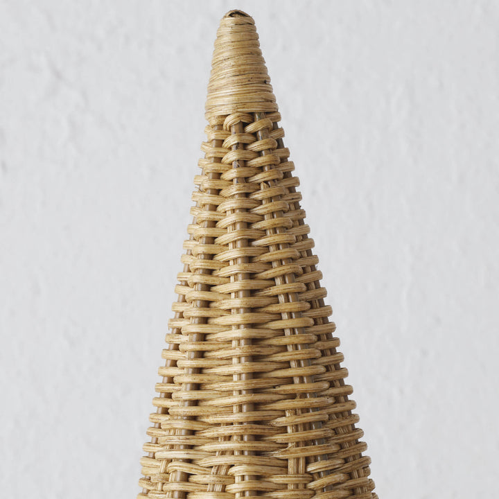 CLOVELLY WICKER CHRISTMAS TREES  |  SET OF 2  |  NATURAL WICKER