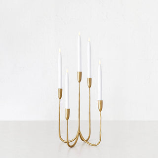 CLUSTER CANDELABRA  |  MEDIUM 45CM  |  ANTIQUE GOLD IRON