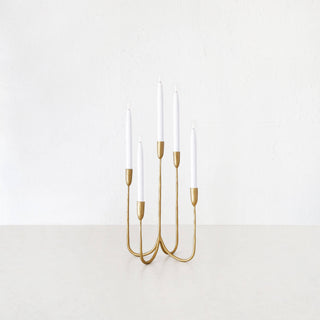 CLUSTER CANDELABRA  |  MEDIUM 45CM  |  ANTIQUE GOLD IRON
