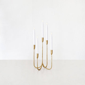 CLUSTER CANDELABRA  |  MEDIUM 45CM  |  ANTIQUE GOLD IRON