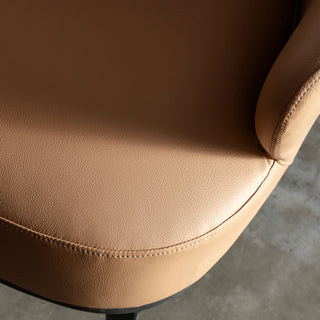 CLYDE ARMCHAIR  |  CANYON TAN VEGAN LEATHER