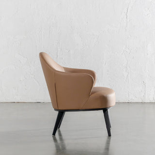 CLYDE ARMCHAIR  |  CANYON TAN VEGAN LEATHER