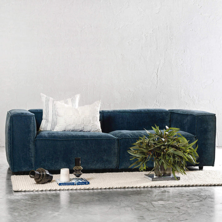 COBURG 3 SEATER + 4 SEATER SOFA | CHICORY BLUE