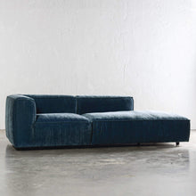 COBURG CHAISE LOUNGE CHAIR | CHICORY BLUE | UNSTYLED