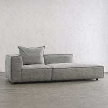 COBURG CHAISE LOUNGE CHAIR | GREYTHORN SHADOW | SCATTER CUSHION UNSTYLED