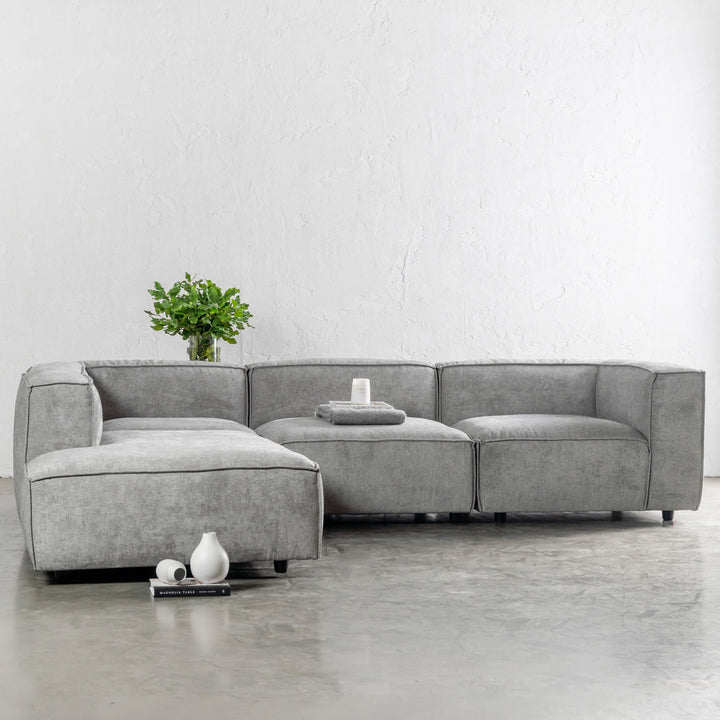 COBURG MODULAR CHAISE LOUNGE SOFA   |  GREYTHORN SHADOW