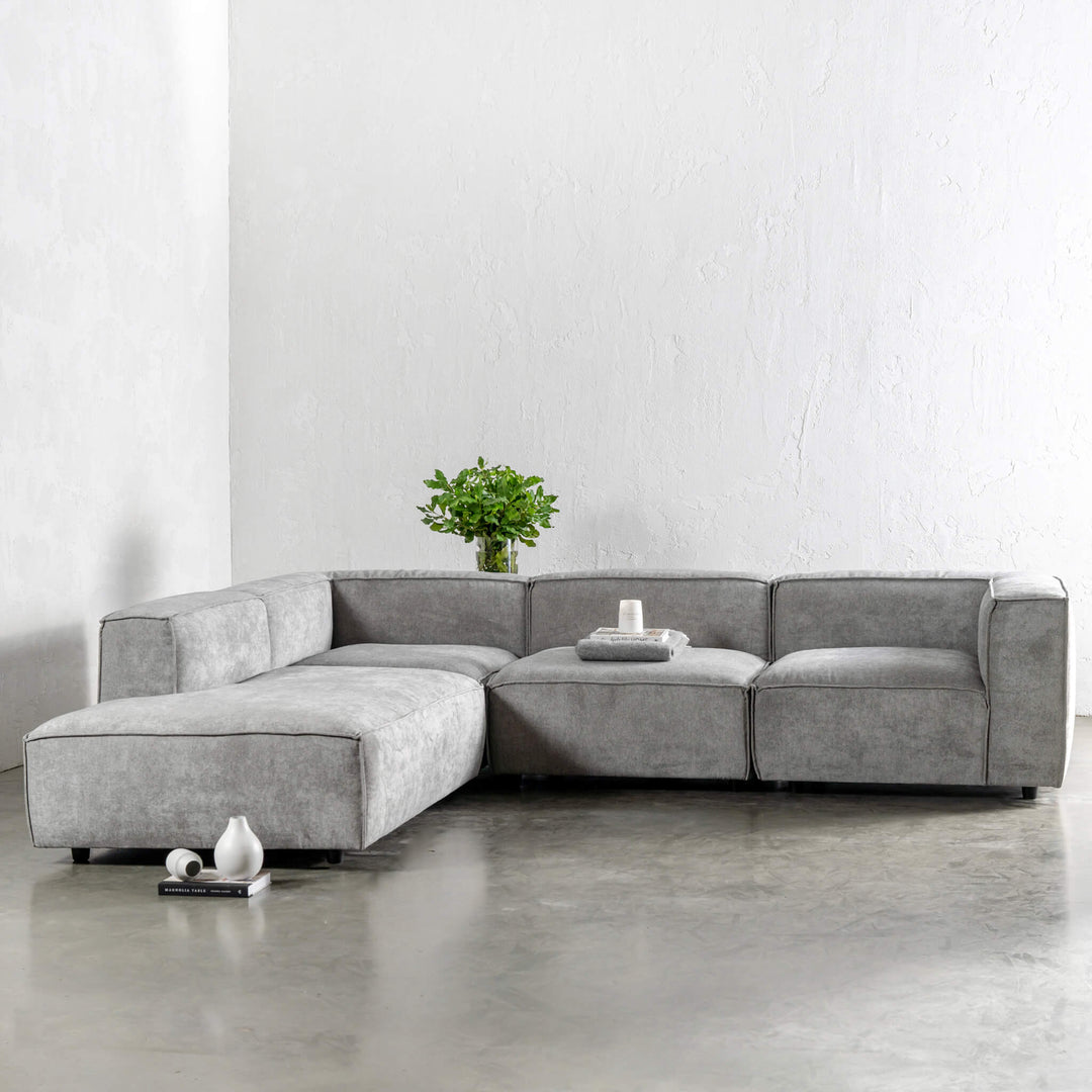 COBURG MODULAR CHAISE LOUNGE SOFA   |  GREYTHORN SHADOW