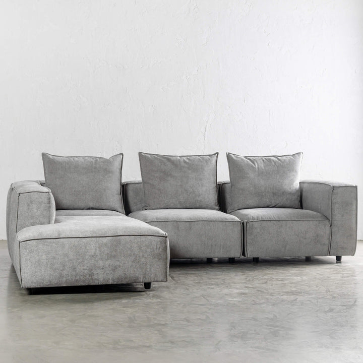 COBURG MODULAR CHAISE LOUNGE SOFA UNSTYLED   |  GREYTHORN SHADOW