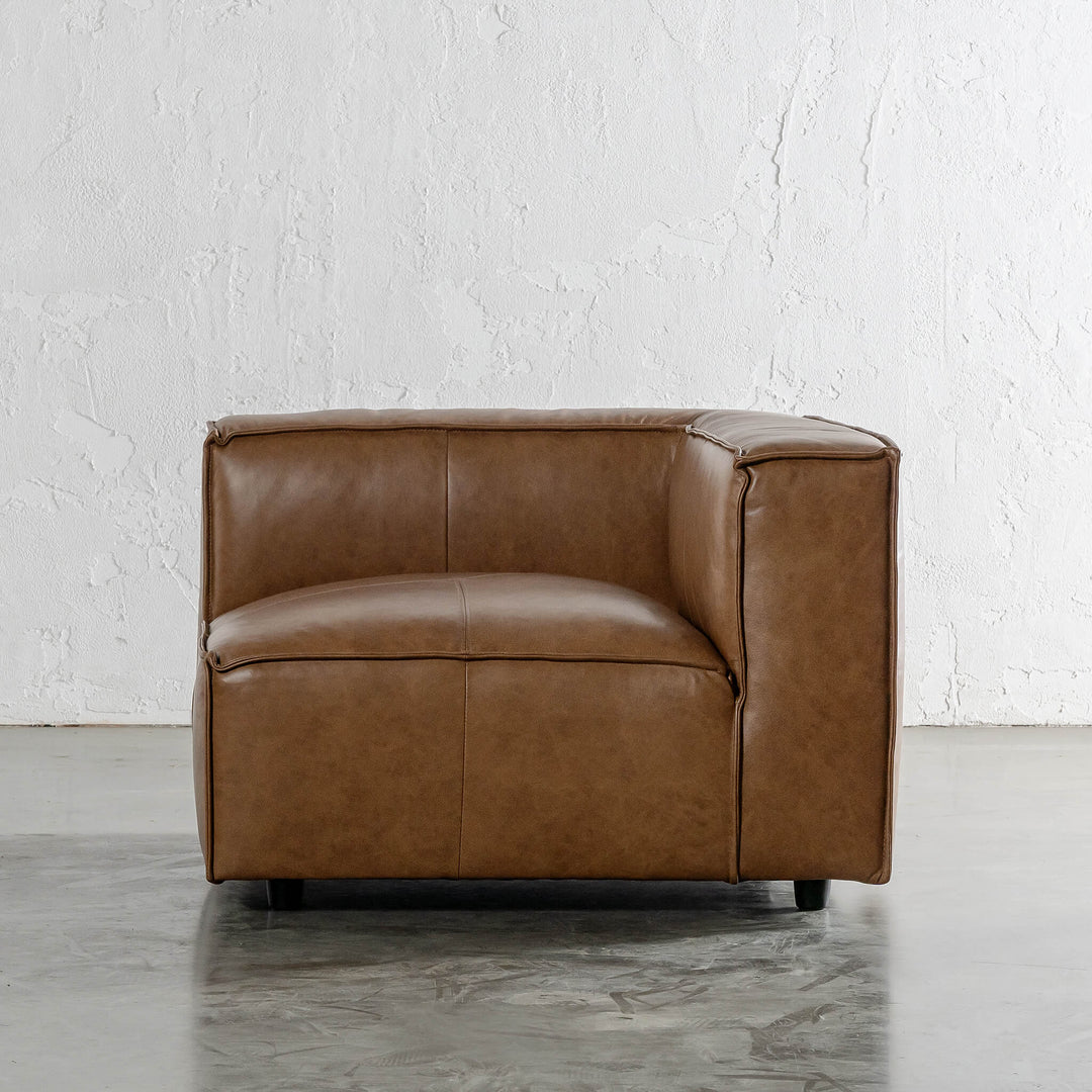 COBURG MODULAR SOFA CORNER PIECE  |  DAKOTA SADDLE TAN