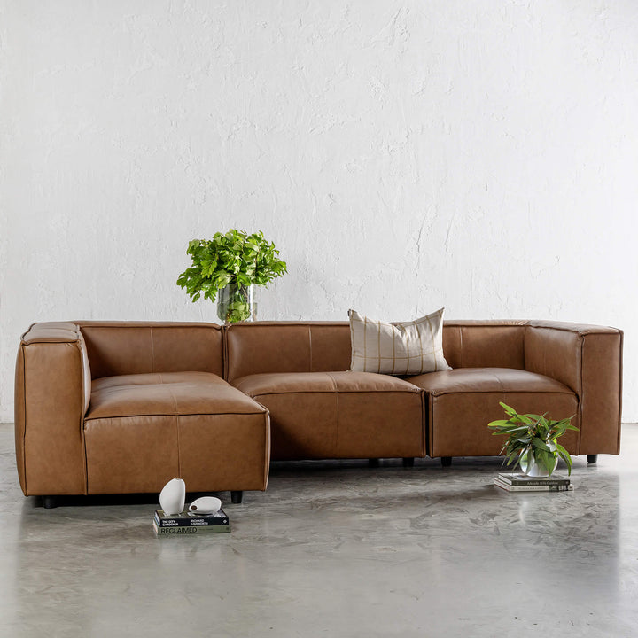 COBURG MODULAR SOFA  |  DAKOTA SADDLE TAN