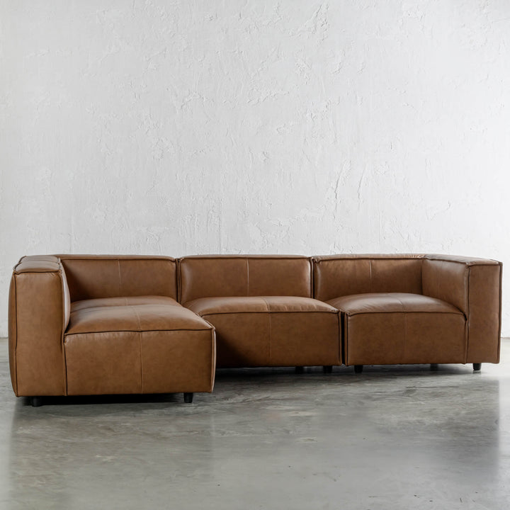 COBURG MODULAR SOFA UNSTYLED  |  DAKOTA SADDLE TAN