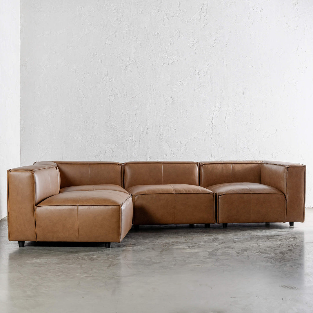 COBURG MODULAR SOFA UNSTYLED  |  DAKOTA SADDLE TAN