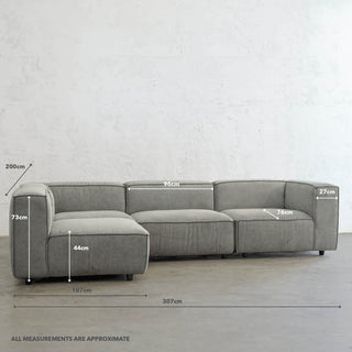 COBURG MODULAR SOFA | GREYTHORN SHADOW | MEASUREMENTS
