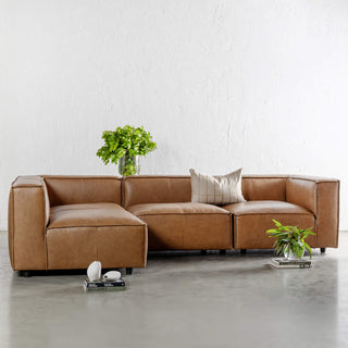 COBURG MODULAR SOFA  |  DAKOTA SADDLE TAN