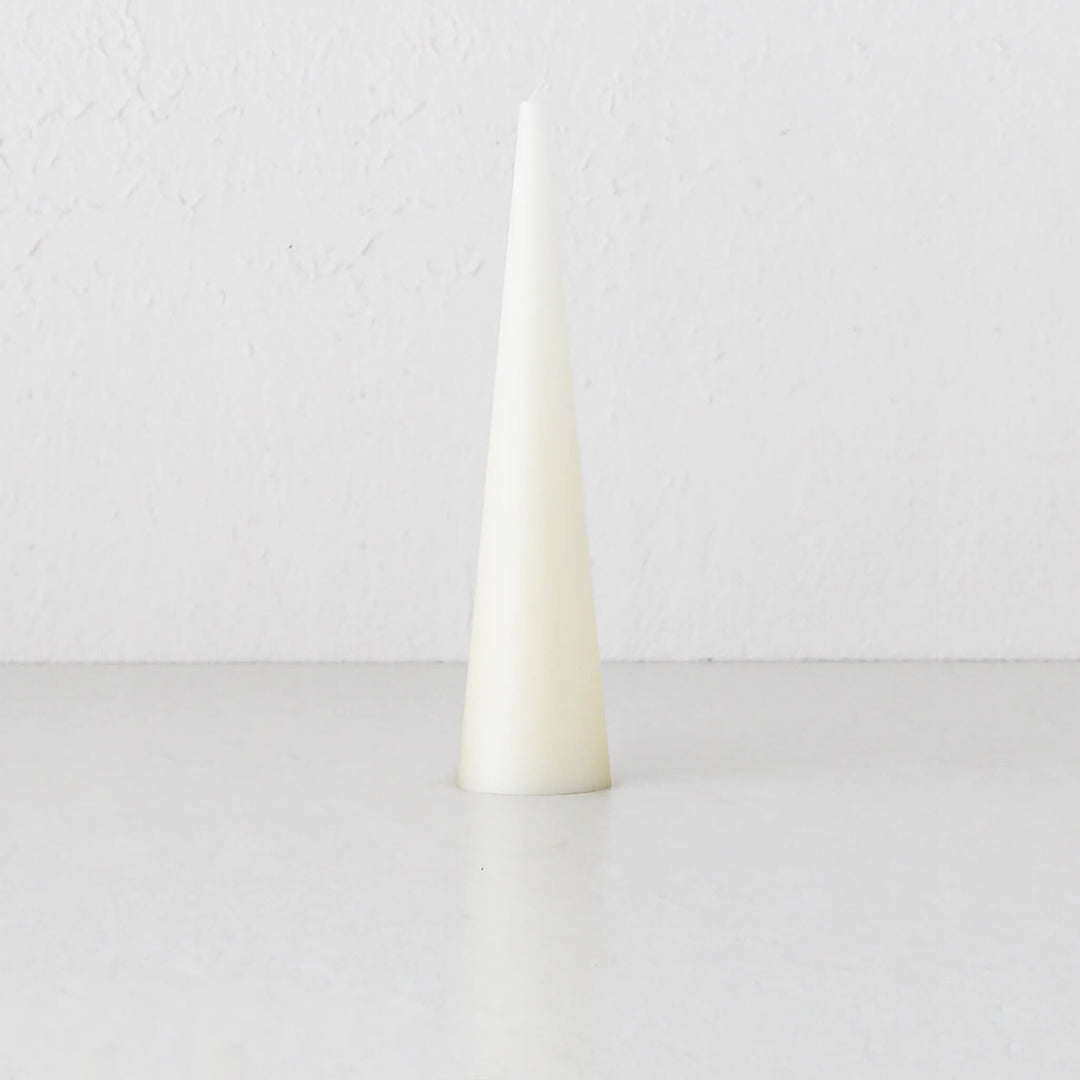 CONE CANDLE  |  LARGE  |  WARM WHITE