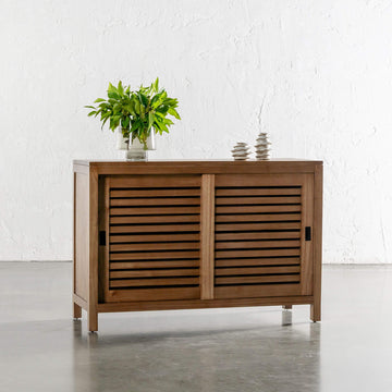 CONRAD 2 DOOR SLATTED CONSOLE  |  NATURAL GRAIN