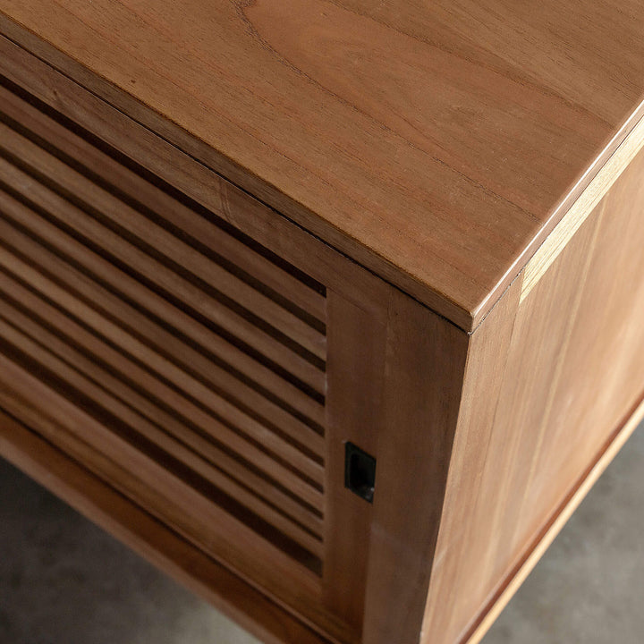 CONRAD 3 DOOR SLATTED CONSOLE  |  NATURAL GRAIN