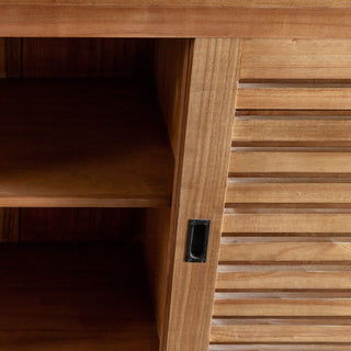 CONRAD 3 DOOR SLATTED CONSOLE  |  NATURAL GRAIN