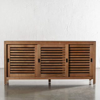 CONRAD 3 DOOR SLATTED CONSOLE  |  NATURAL GRAIN