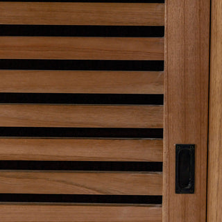 CONRAD 3 DOOR SLATTED CONSOLE  |  NATURAL GRAIN