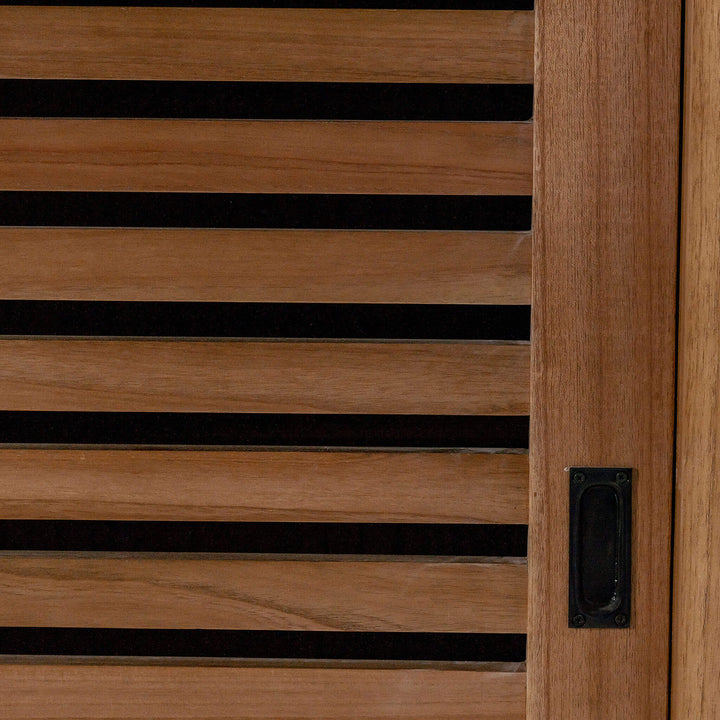 CONRAD 3 DOOR SLATTED CONSOLE  |  NATURAL GRAIN