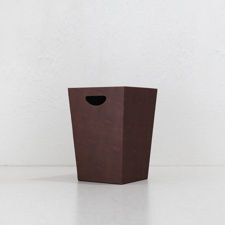 CONRAD PYTHON WASTE BIN  |  DARK WALNUT