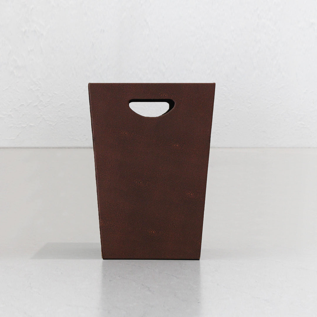 CONRAD PYTHON WASTE BIN  |  DARK WALNUT