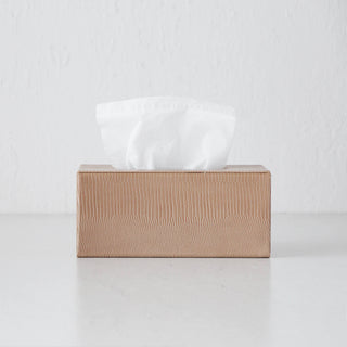 CONRAD SNAKE RECTANGLE TISSUE BOX COVER  |  BUNDLE X2  |  LIGHT CEDAR