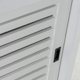 CONRAD SLATTED CLOSE UP  |  WHITE GRAIN