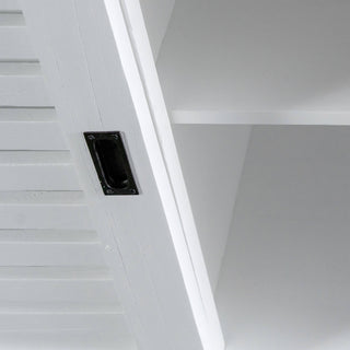 CONRAD SLATTED CLOSE UP  |  WHITE GRAIN