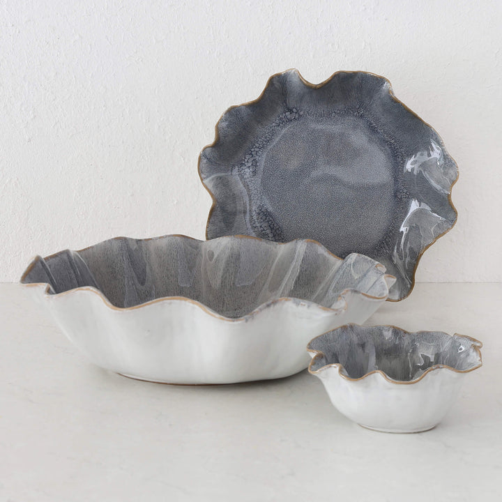 COSTERA CERAMIC BOWL  COLLECTION |  STORM BLUE