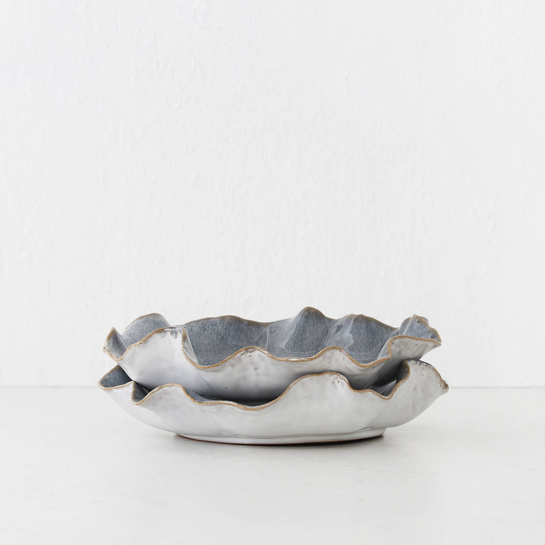 COSTERA CERAMIC BOWL BUNDLE X2 |  MEDIUM 28CM  |  STORM BLUE