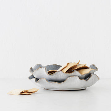 COSTERA CERAMIC BOWL BUNDLE X2 |  MEDIUM 28CM  |  STORM BLUE